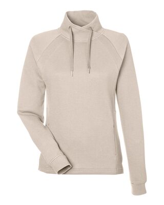 Ladies' Rhythm Waffle Cross-Neck Pullover