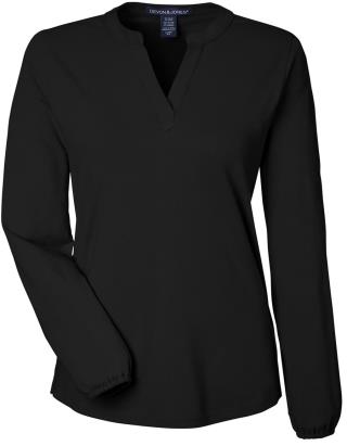 Ladies Raleigh Half-Placket Knit Top