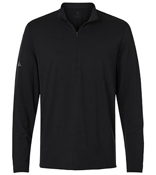 Textured Stripe Quarter Zip Pullover