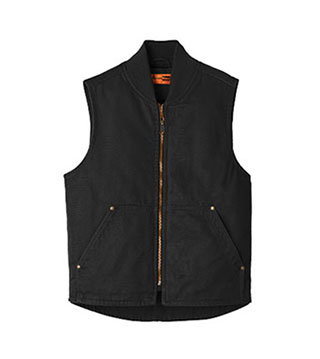 Washed Duck Cloth Vest