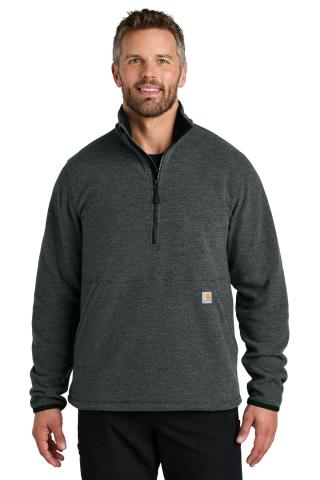 Textured 1/2-Zip Fleece Jacket