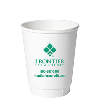 FC1-054 - 8 oz. Frontier Farm Credit Paper Cups - Case of 500