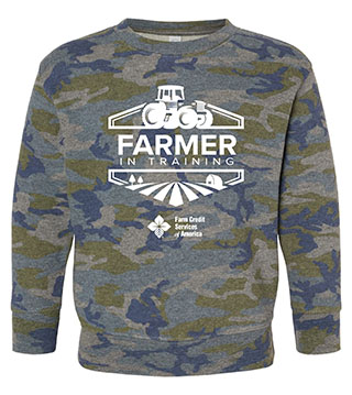 Farmer In Training Toddler Crewneck Sweatshirt