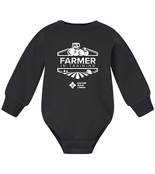 FC1-3421-DTFFRT - Farmer In Training Infant Fleece Bodysuit