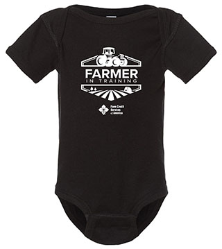 FC1-4400-DTFFRT - Farmer In Training Infant Baby Rib Bodysuit