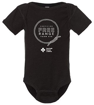 Free Range Farm Rope Infant Baby Rib Bodysuit