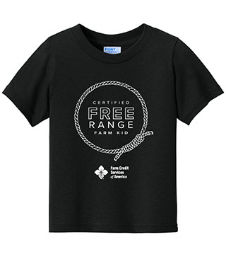 FC1-CAR54I-DTFRFR - Free Range Farm Rope Infant Core Cotton Tee