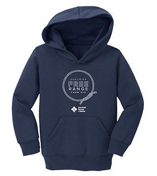 Free Range Farm Rope Toddler Pullover Hooded Sweatshirt
