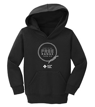 FC1-CAR78TH-DTFRFR - Free Range Farm Rope Toddler Pullover Hooded Sweatshirt
