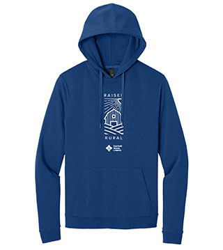 Raised Rural Fleece Pullover Hoodie