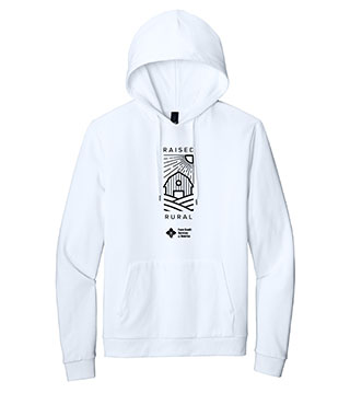 Raised Rural Fleece Pullover Hoodie