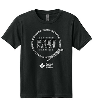 FC1-NL3310-DTFRFR - Free Range Farm Rope Youth Cotton Tee