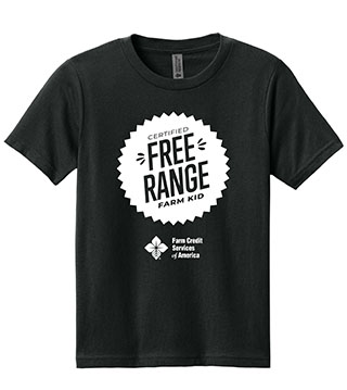 FC1-NL3310-DTFRFS - Free Range Farm Stamp Youth Cotton Tee