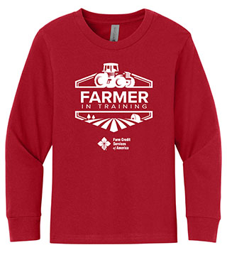 Farmer In Training Youth Long Sleeve Tee