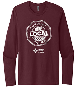 Support Local Farms Cotton Long Sleeve Tee