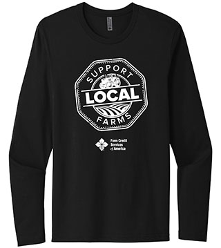 FC1-NL3601-DTFSLF - Support Local Farms Cotton Long Sleeve Tee
