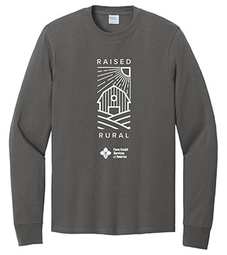 Raised Rural Long Sleeve Core Cotton Tee
