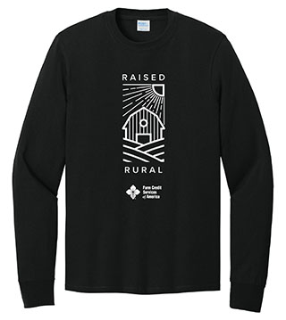 FC1-PC54LS-DTFRSR - Raised Rural Long Sleeve Core Cotton Tee