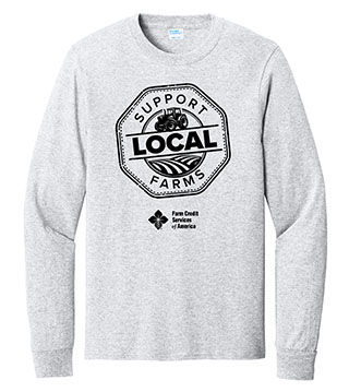Support Local Farms Long Sleeve Core Cotton Tee