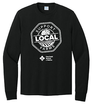FC1-PC54LS-DTFSLF - Support Local Farms Long Sleeve Core Cotton Tee