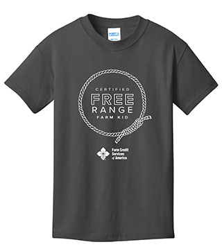 FC1-PC54Y-DTFRFR - Free Range Farm Rope Kid Cotton Tee