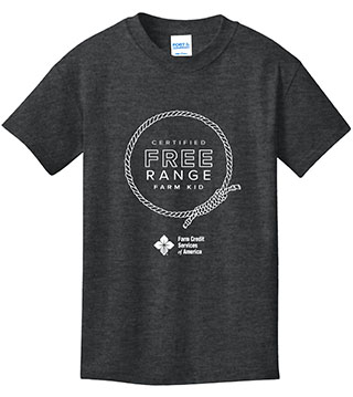 FC1-PC54Y-DTFRFR - Free Range Farm Rope Kid Cotton Tee