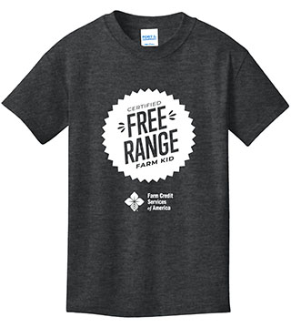 FC1-PC54Y-DTFRFS - Free Range Farm Stamp Kid Cotton Tee