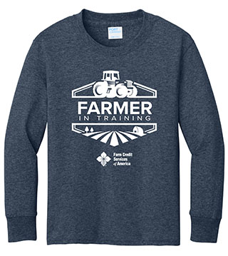 Farmer In Training Youth Long Sleeve Tee