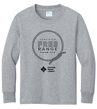 Free Range Farm Rope Youth Long Sleeve Tee