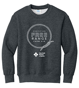Free Range Farm Rope Youth Crewneck Sweatshirt