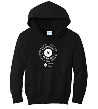 FC1-PC78YH-DTFALL - All American Farm Youth Pullover Hooded Sweatshirt