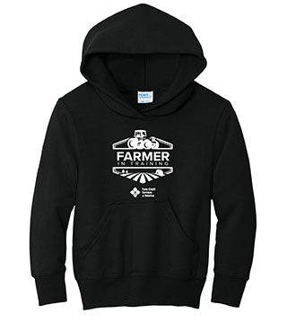 FC1-PC78YH-DTFFRT - Farmer In Training Youth Pullover Hooded Sweatshirt