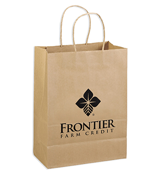 FC3-016 - Frontier Eco Shopper Bag - Brown Kraft (25/Pkg.)