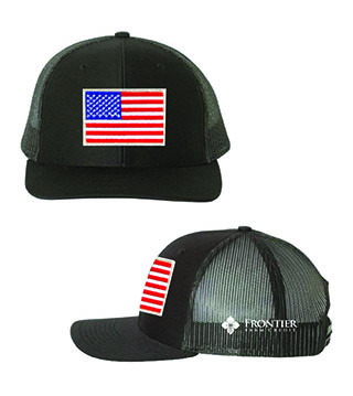 FC3-112-FLAG - Snapback Trucker Cap with Flag