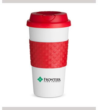 Color Banded Coffee Cup