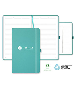 ECO rPET Medio Lined Recycled White Page Journal