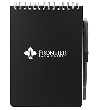 BLK26-SM-5266 - 5x7 Mineral Stone Field Reporter Notebook with Pen