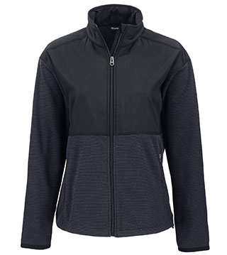 LCK00230 - Hunts Point Recycled Fleece Womens Hybrid Full Zip Jacket