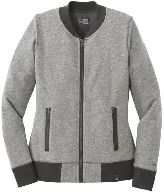 LNEA503 - Ladies' French Terry Baseball Full-Zip