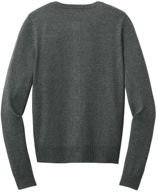 Ladies Easy Care Crewneck Cardigan Sweater
