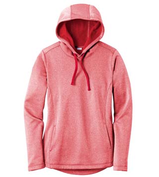 Ladies Heather Fleece Hooded Pullover