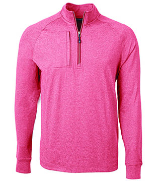 MCK01086A - Adapt Eco Knit Heather Mens Quarter Zip Pullover