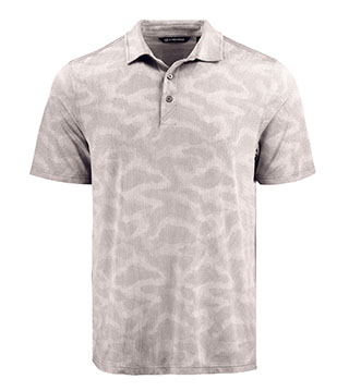 Coastline Recycled Double Peached Camo Print Polo