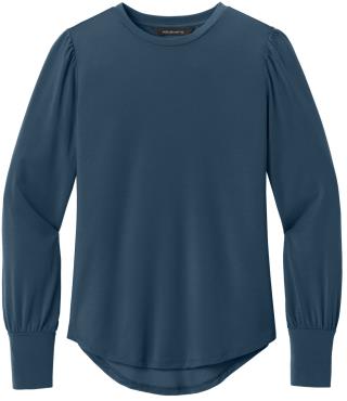 Ladies Stretch Jersey Long Sleeve Blouson Top