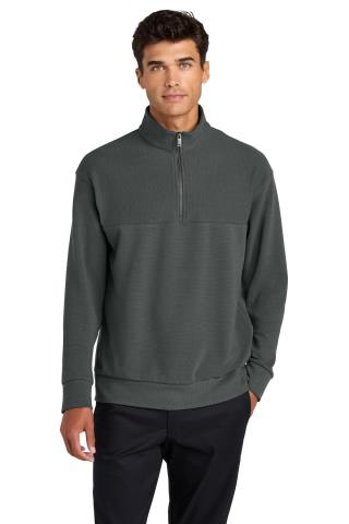 MM3040 - Linear Texture Quarter Zip
