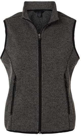 Ladies Jasper Jacquard Fleece Vest