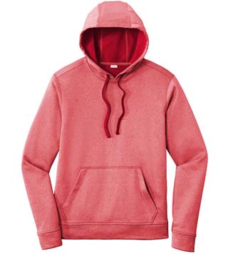 Heather Fleece Hooded Pullover